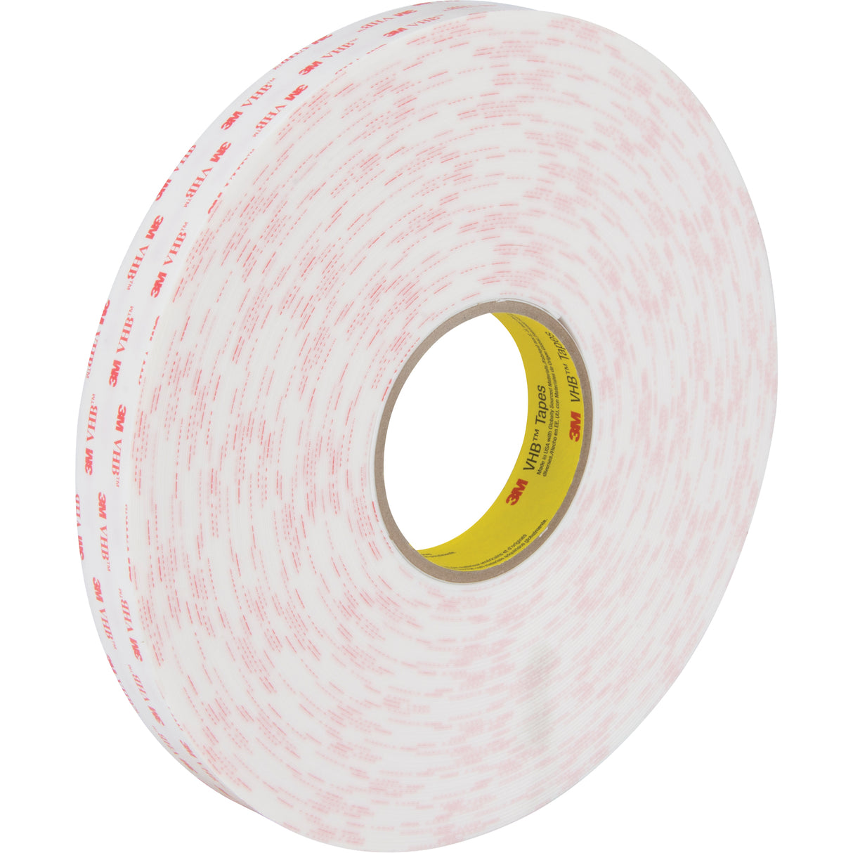 VHB™ Tape 4950, 33 m (108') L x 25.4 mm (1") W, 45 mils, Acrylic