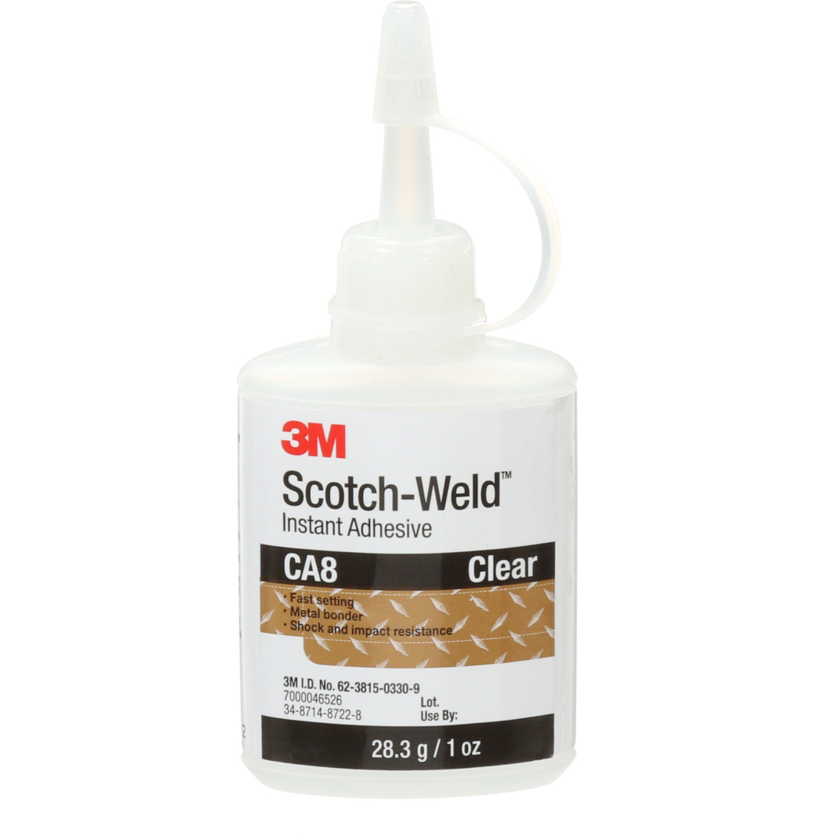 Scotch-Weld™ Instant Adhesive CA8, Clear, Bottle, 1 oz.