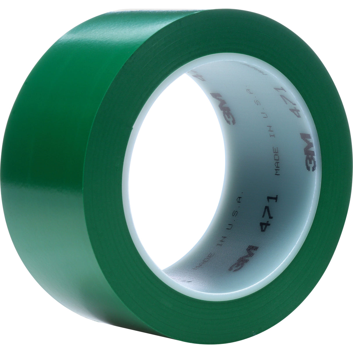 471 Vinyl Tape, 12 mm (1/2") W x 32.9 m (108') L, 5.3 mils, Green