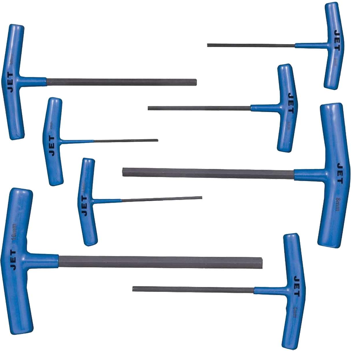 JTHK-8M T-Handle Hex Key Set, 8 Pcs., Metric/Torx®