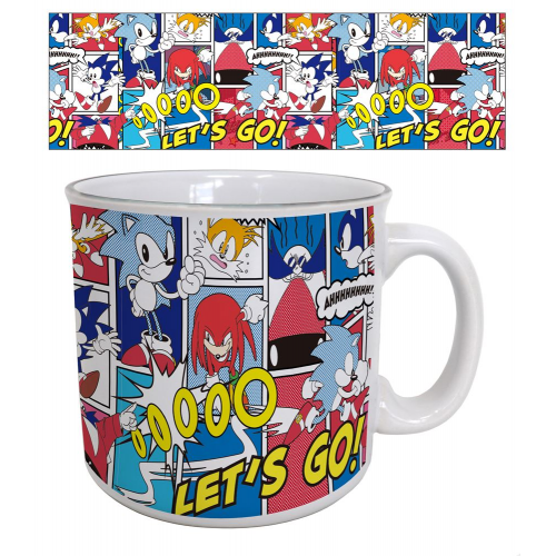 SONIC - COMIC PANEL - 20oz CERAMIC MUG (Case of 12)