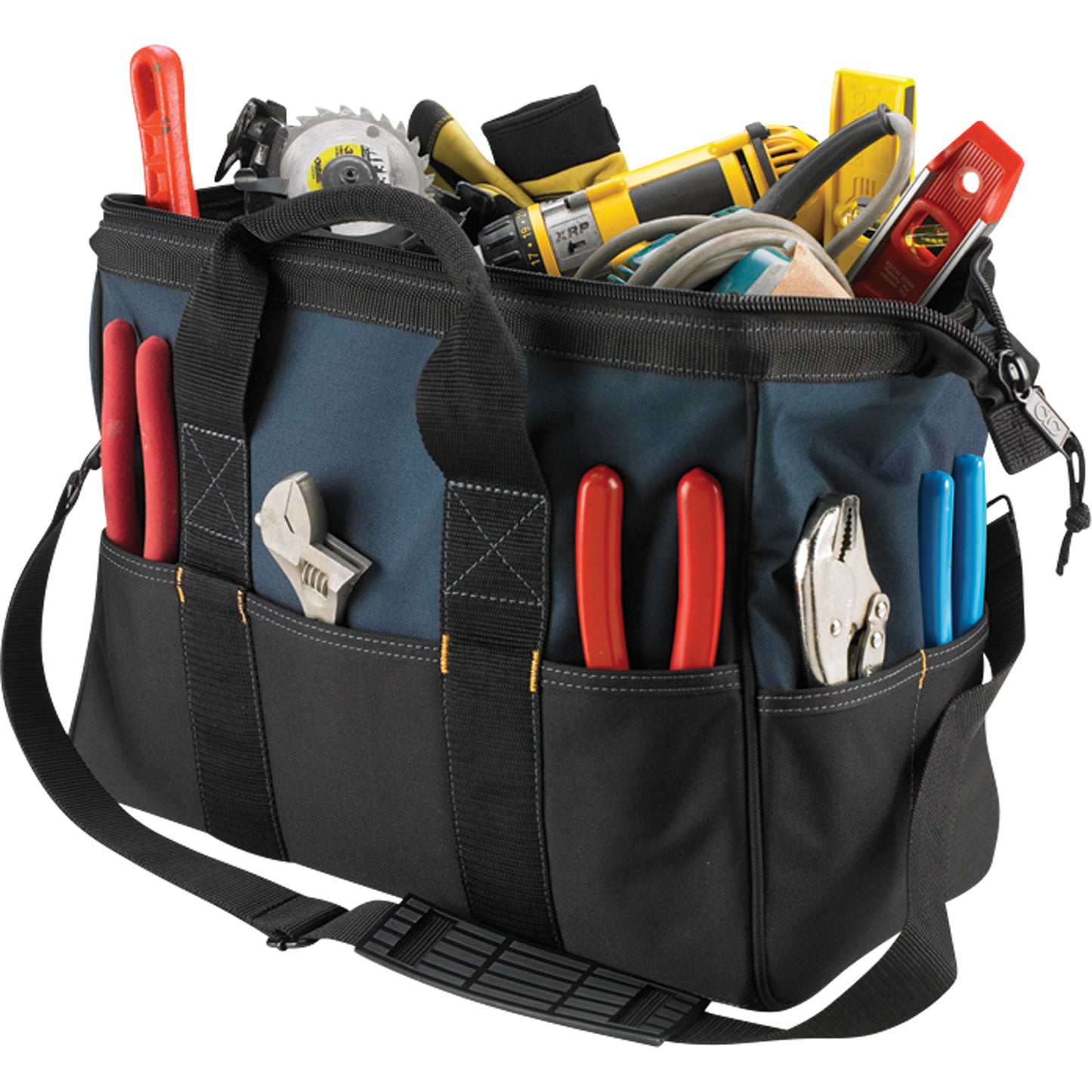Bigmouth® Bags, Nylon, 22 Pockets, Black