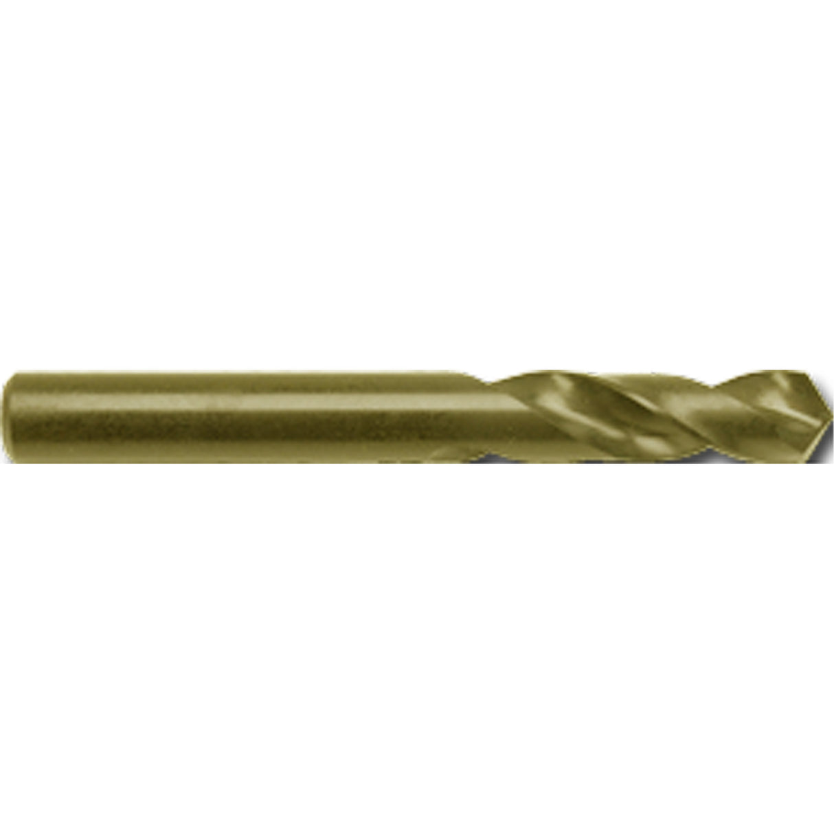 Stub Length Screw Machine Drill Bit, 1/2", High Speed Cobalt, 2-1/4" Flute