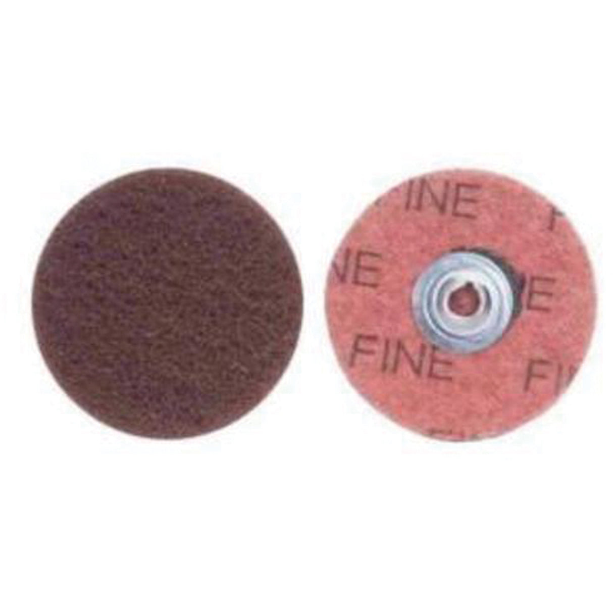 Buffing & Polishing Quick-Change Disc, 2" Dia., Fine Grit, Aluminum Oxide