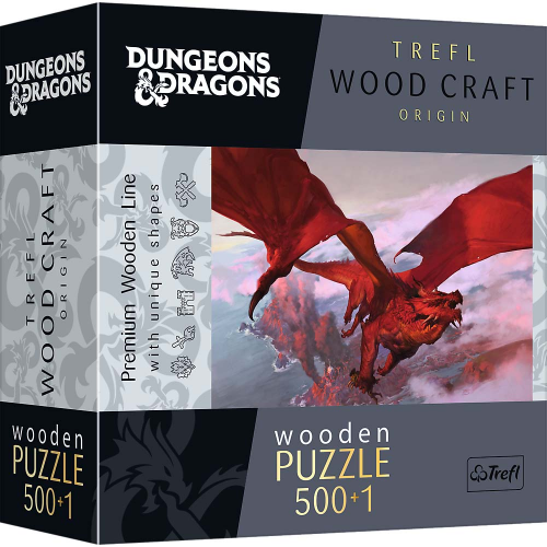 PUZZLE - WOODCRAFT - ANCIENT RED DRAGON - 500+1pcs (Case of 6)