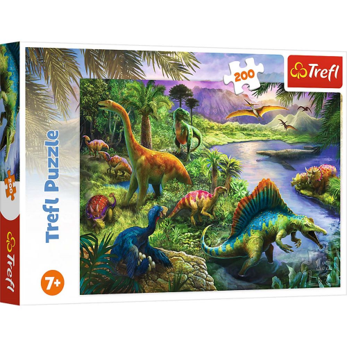 PUZZLE - PREDATORY DINOSAURS - 200pc (Case of 12)