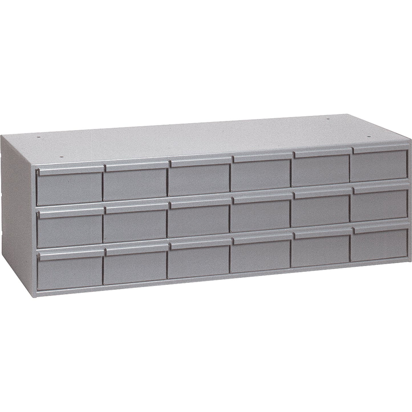 Industrial Drawer Cabinets, 18 Drawers, 33-3/4" W x 11-3/4" D x 12-7/8" H, Grey