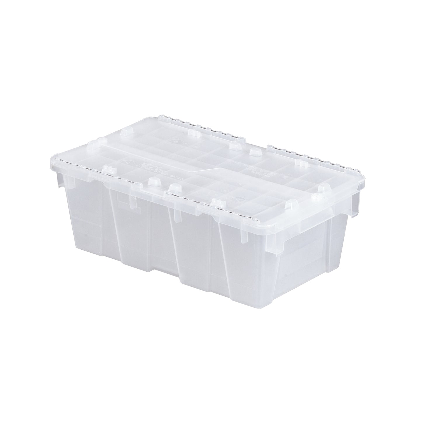 Flipak® Polypropylene Plastic (PP) Distribution Containers, 19.7" x 11.8" x 7.3", Clear