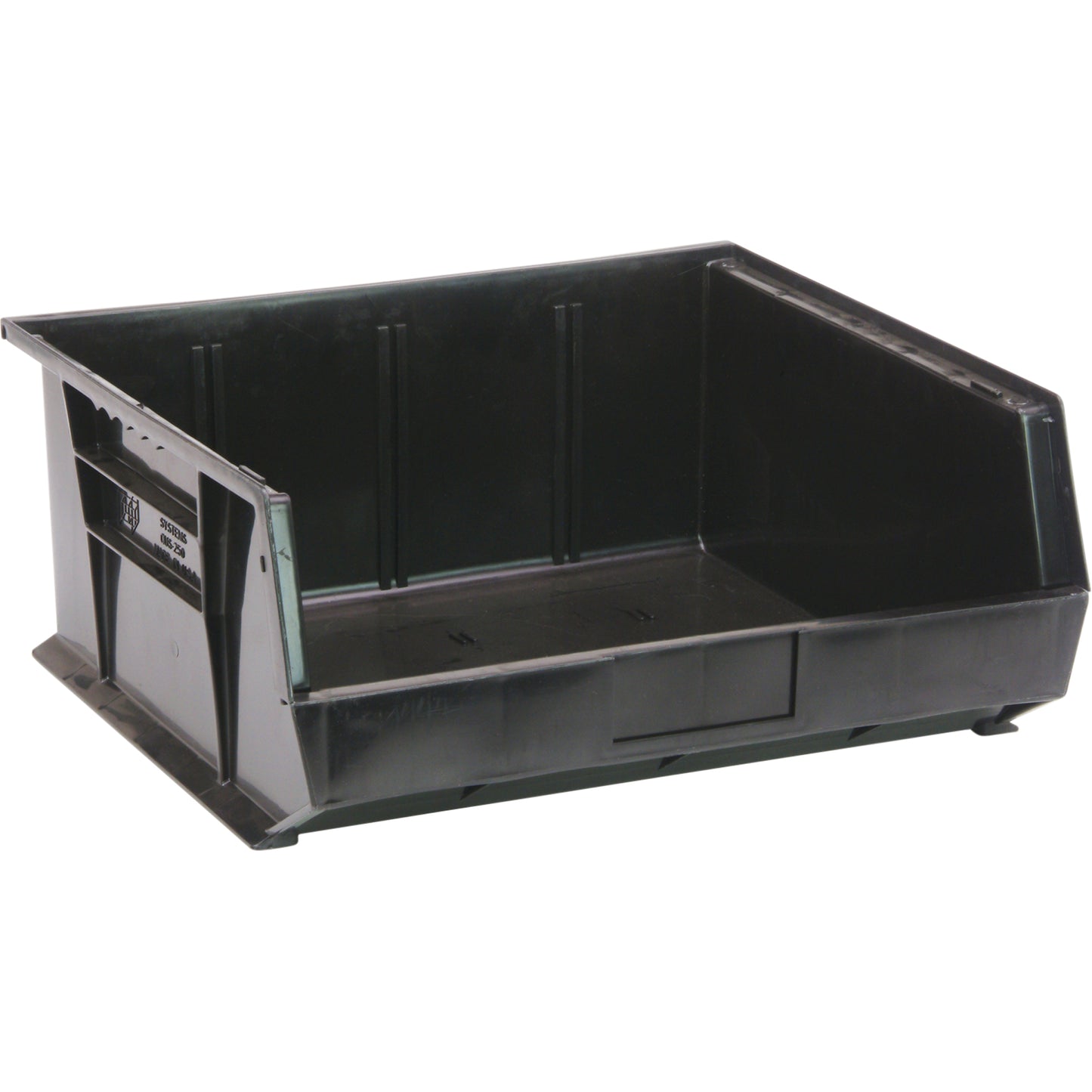 Environmentally Friendly Recycled Bin, 8-1/4" W x 7" H x 14-3/4" D, Black