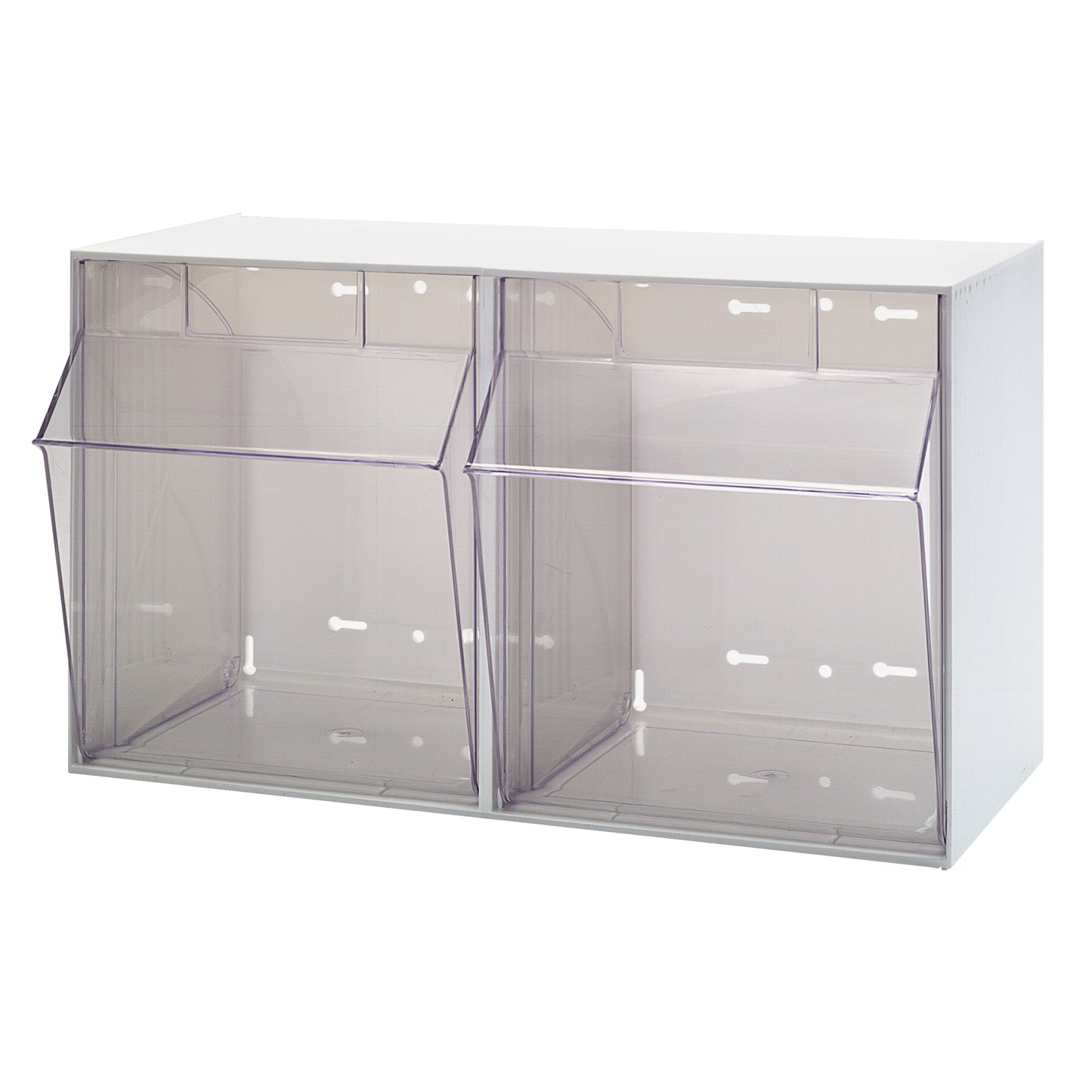 Clear Tip Out Bins, 23-5/8" W x 11-3/4" D x 13-7/8" H, 2 Drawers