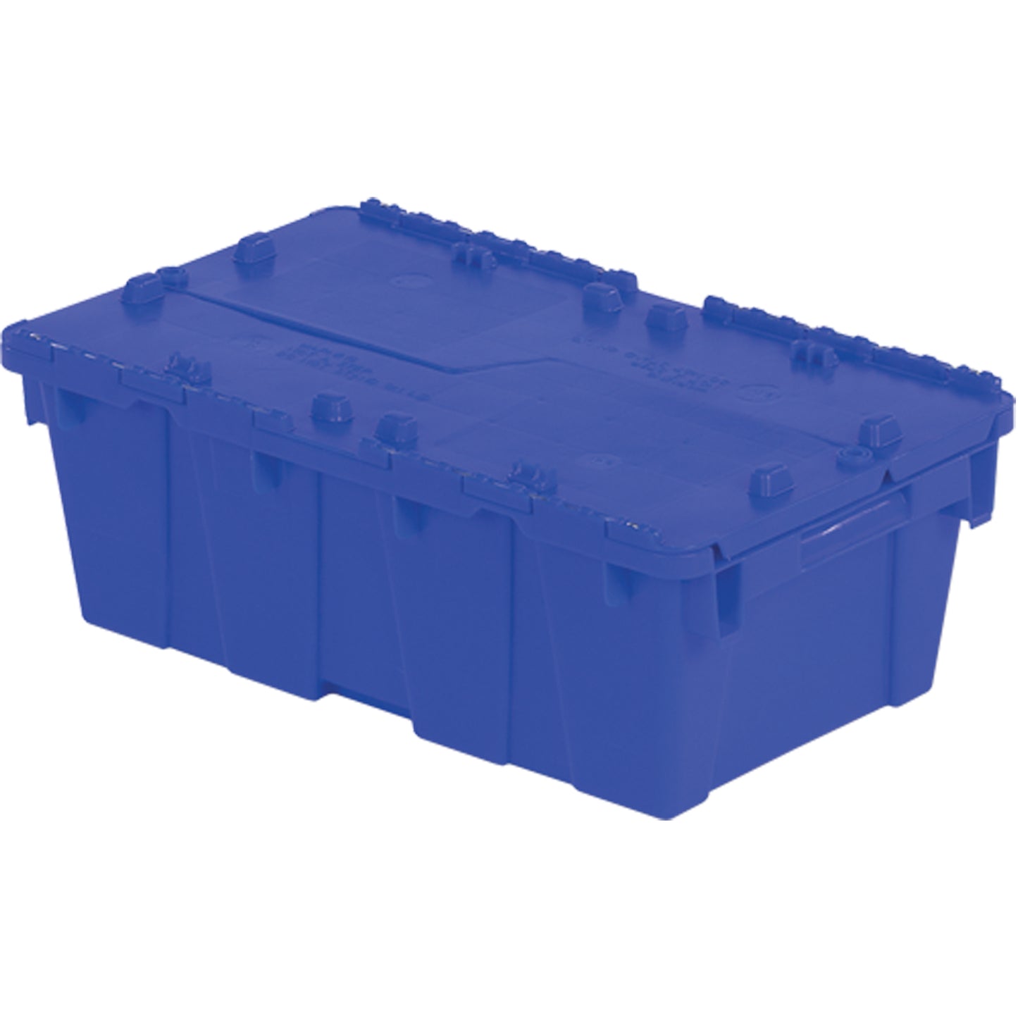 Flipak® Polyethylene Plastic (PE) Distribution Containers, 19.7" x 11.8" x 7.3", Blue