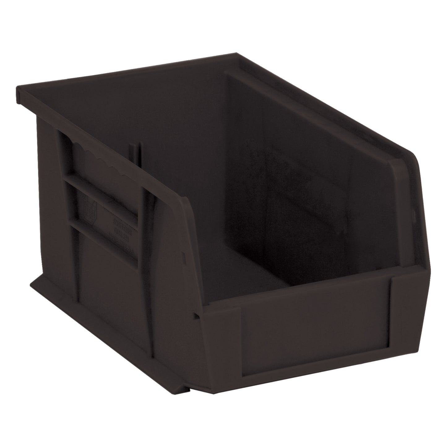 Ultra Stack & Hang Bin, 6" W x 5" H x 9-1/4" D, Black
