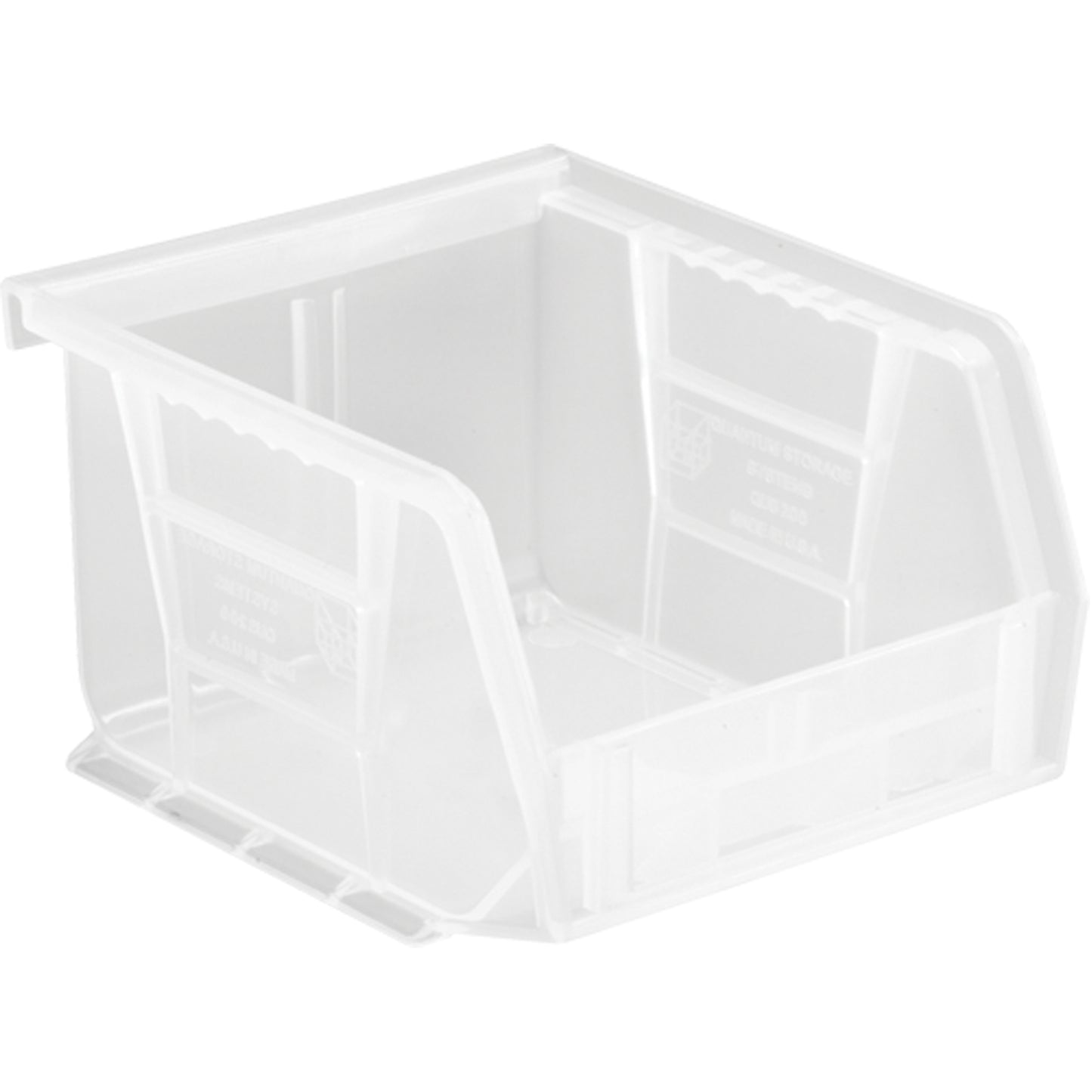 Clear-View Ultra Stack & Hang Bin, 4-1/8" W x 3" H x 5" D, Clear