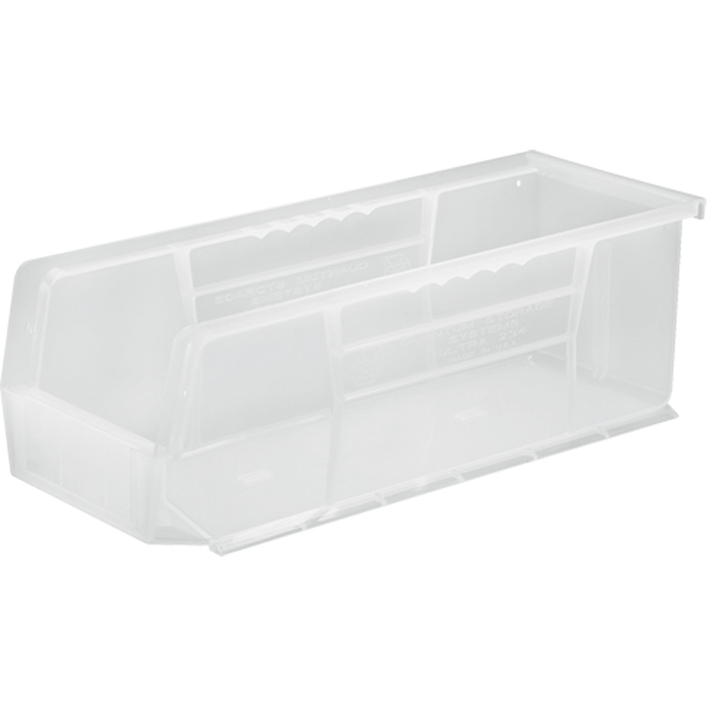 Clear-View Ultra Stack & Hang Bin, 5-1/2" W x 5" H x 14-3/4" D, Clear