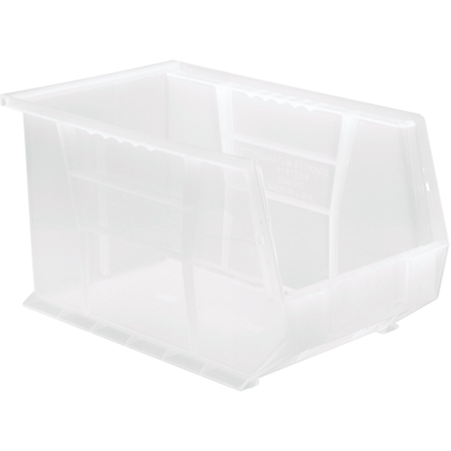 Clear-View Ultra Stack & Hang Bin, 8-1/4" W x 8" H x 13-5/8" D, Clear