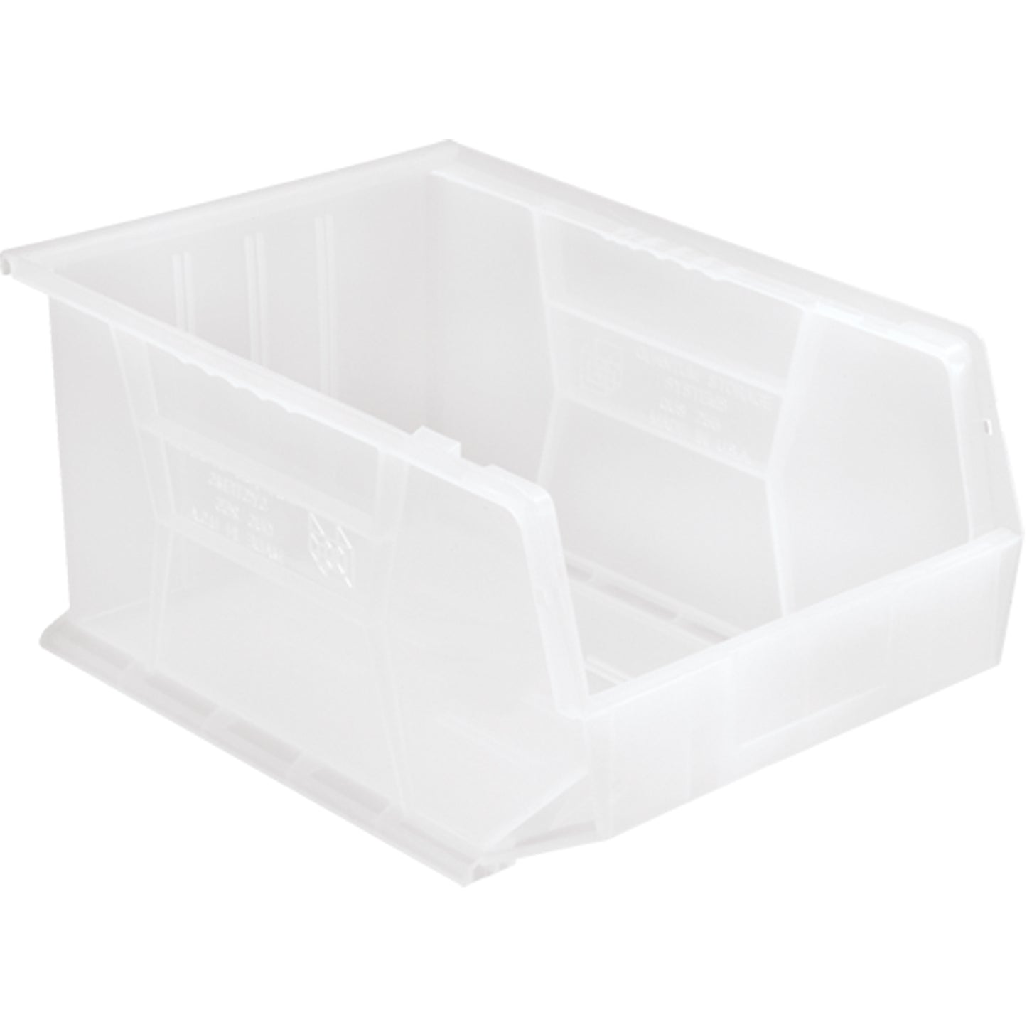Clear-View Ultra Stack & Hang Bin, 11" W x 8" H x 16" D, Clear