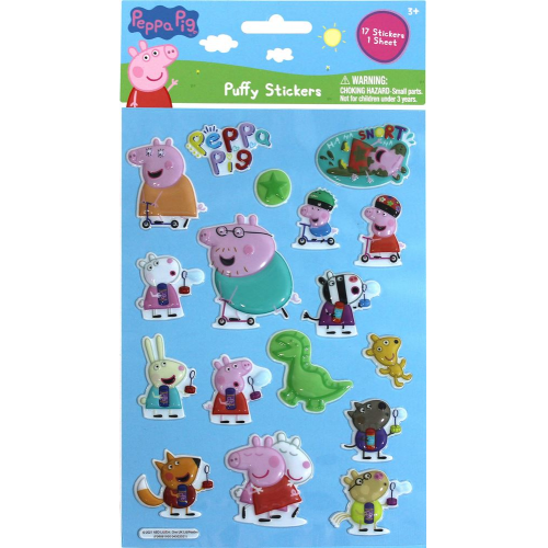 PEPPA PIG - PUFFY STICKERS (Case of 6)