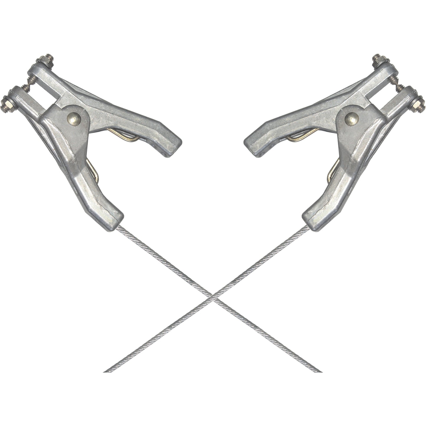 Heavy-Duty Bonding & Grounding Wire Assemblies - Two Hand Clamp Connectors