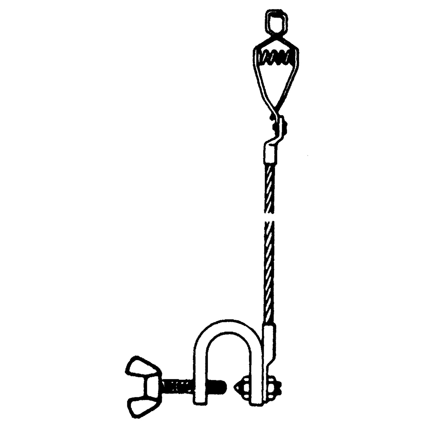 Light-Duty Bonding & Grounding Wire Assemblies - Alligator Clip & 1" Beam Clamps