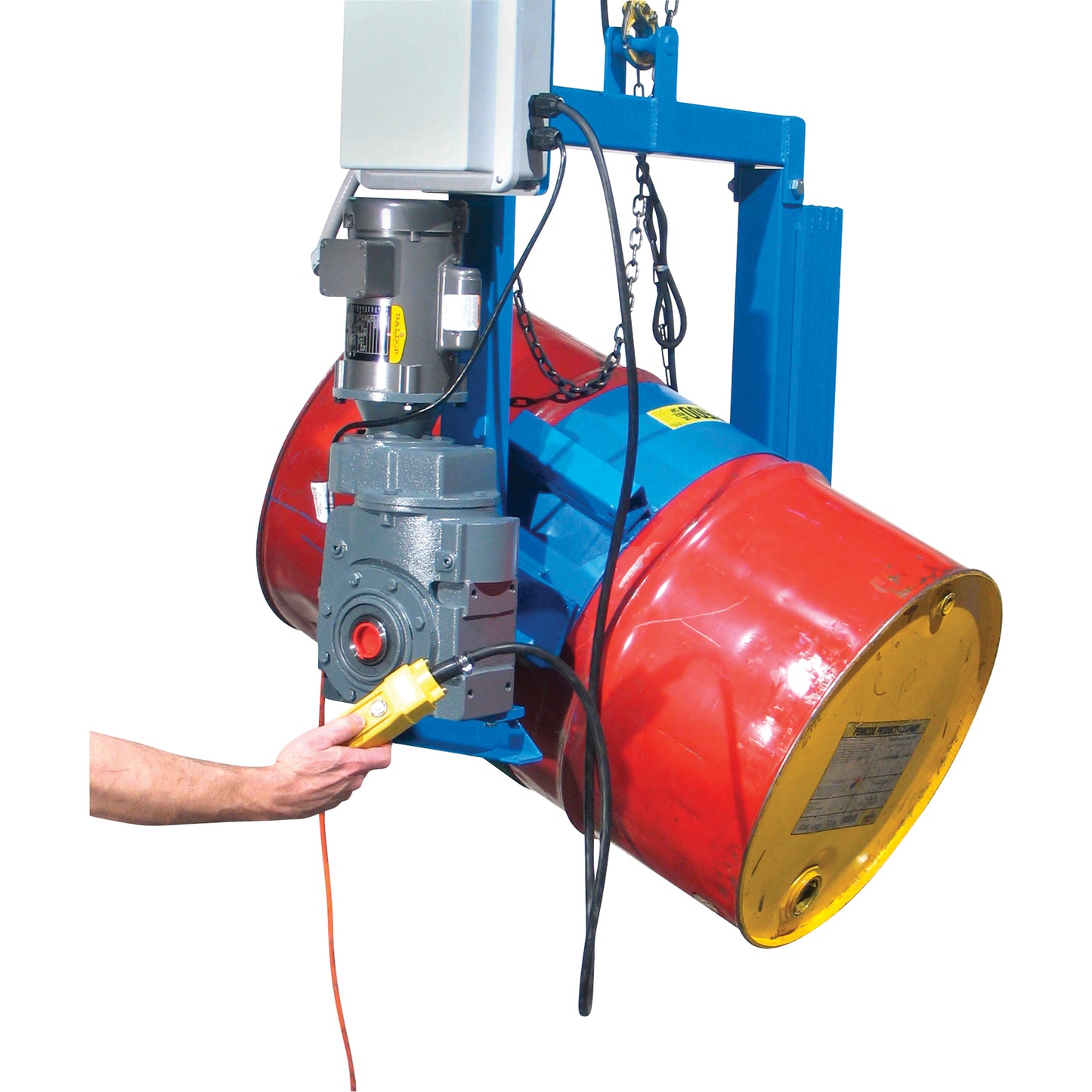 Power Drum Tilter - 1 Phase/115V, 55 US gal. (45 Imperial Gal.) Drum Size, 1500 lbs./680 kg. Cap.