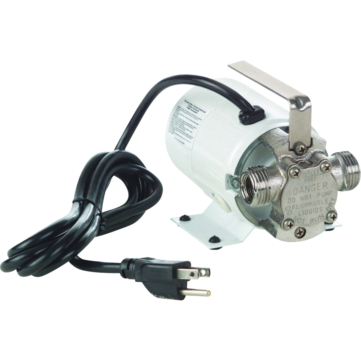 Non-Submersible, Self-Priming Plated Brass Transfer Pumps - Pump Only, 115 V, 360 GPH, 1/10 HP