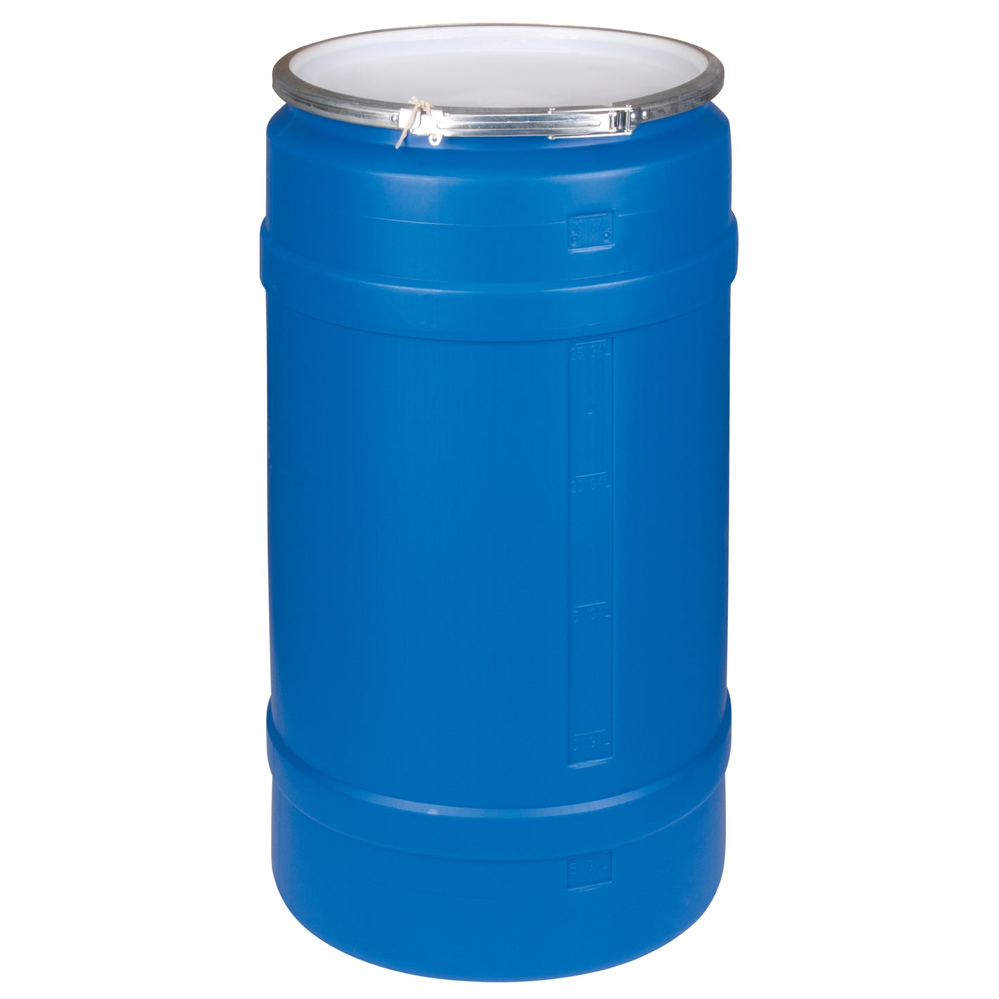 Polyethylene Drums, 30 US gal. (25 imp. Gal.), Open Top, Blue