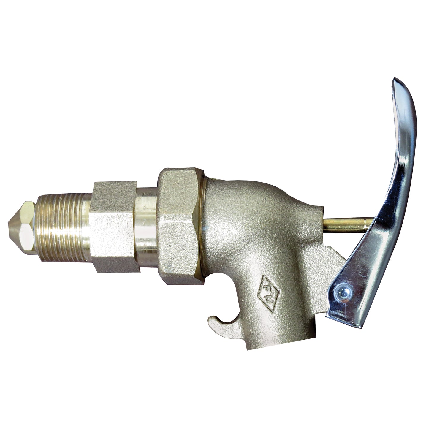 Heavy-Duty Drum Faucet, Brass, 3/4" NPT Inlet