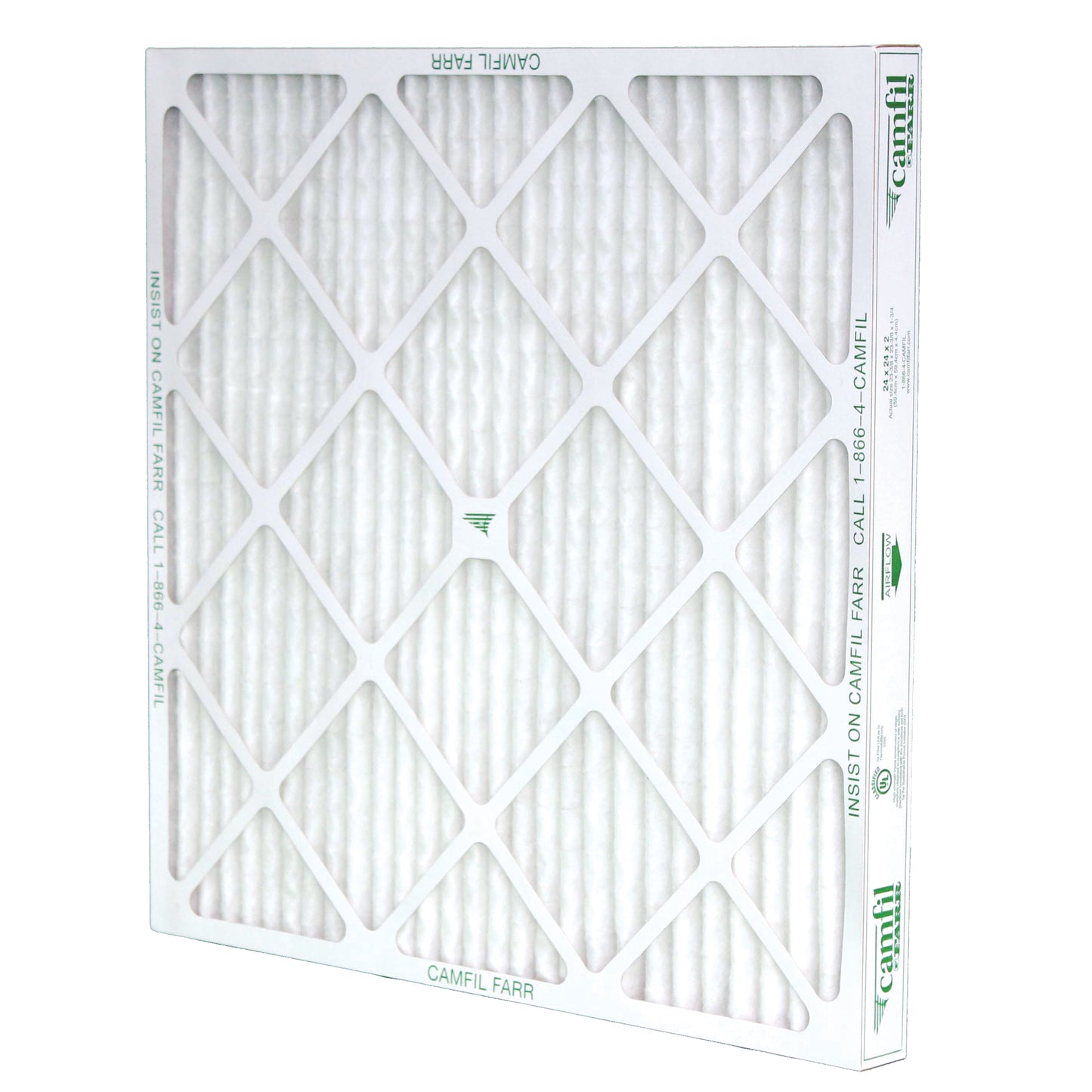 AP-Thirteen Pleated Panel Filter , Box, MERV 13, 24" W x 2" D x 24" H