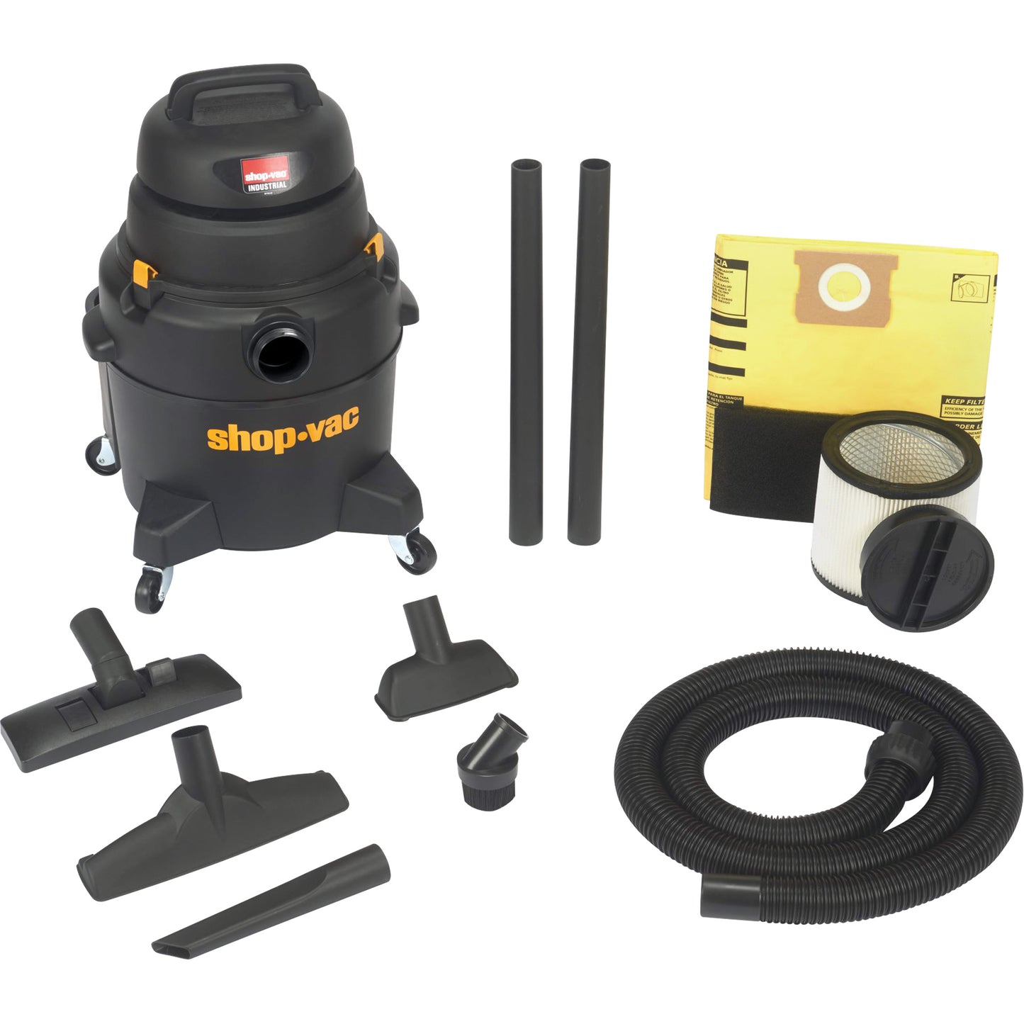 Deluxe Shop Vacuum, Wet-Dry, 6 HP, 8 US Gal. (30.3 Litres)