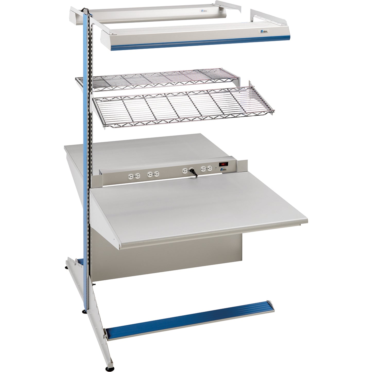 Arlink Preconfigured Workstation, 60" W x 56" D x 84" H, Double Sided Add-On