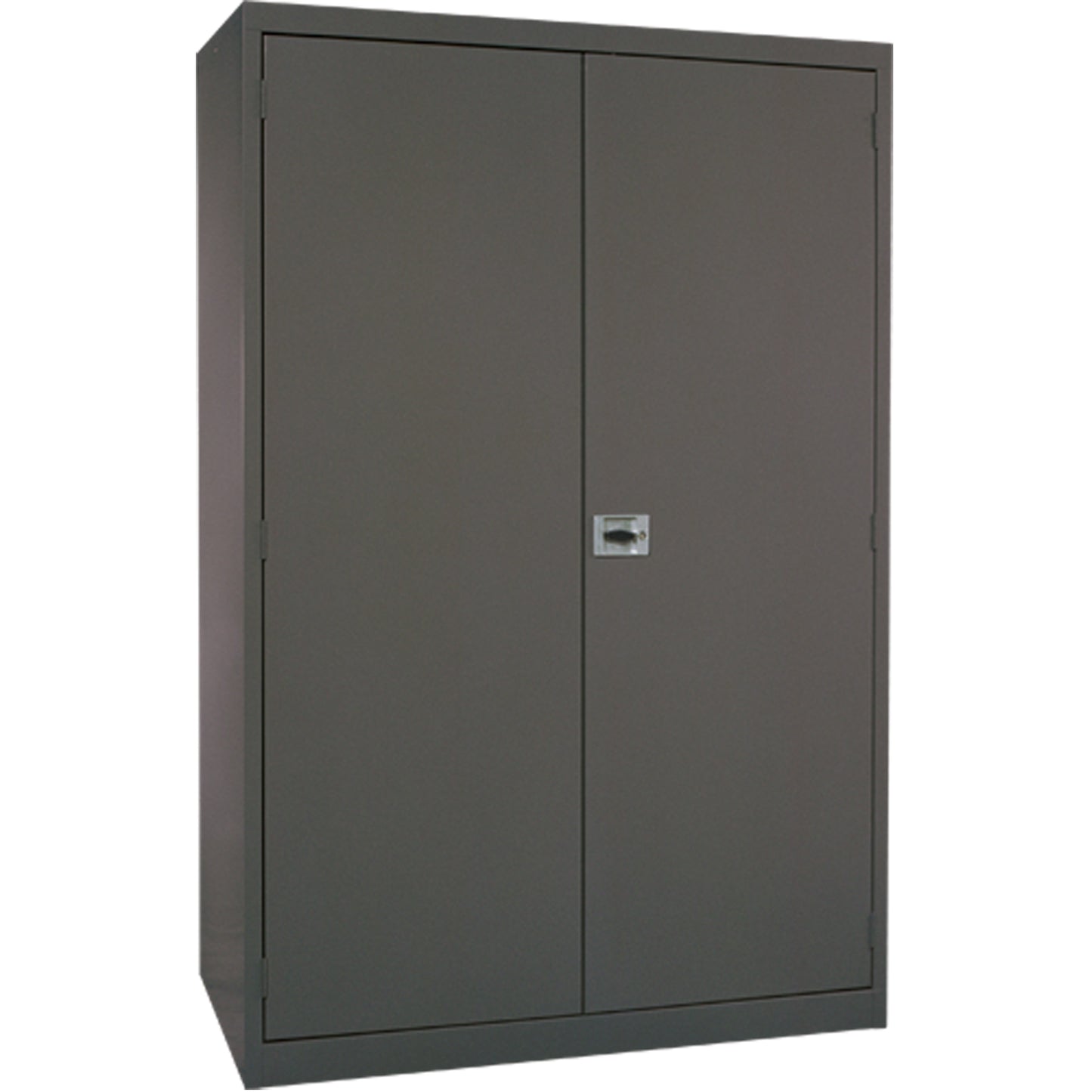 Deep Hi-Boy Storage Cabinet, Steel, 4 Shelves, 72" H x 36" W x 24" D, Charcoal
