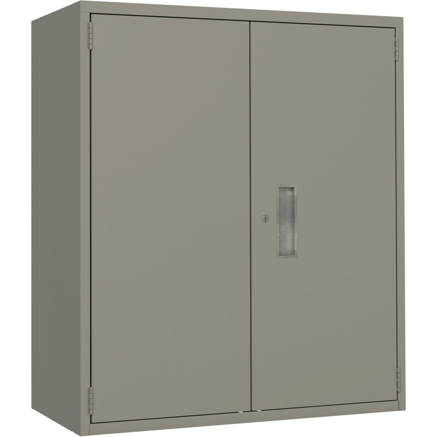 Lo-Boy Storage Cabinet, Steel, 2 Shelves, 40" H x 36" W x 18" D, Grey