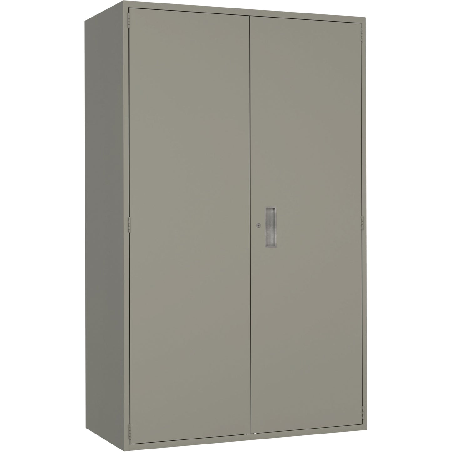 Extra Wide Hi-Boy Storage Cabinet, Steel, 4 Shelves, 72" H x 48" W x 24" D, Grey