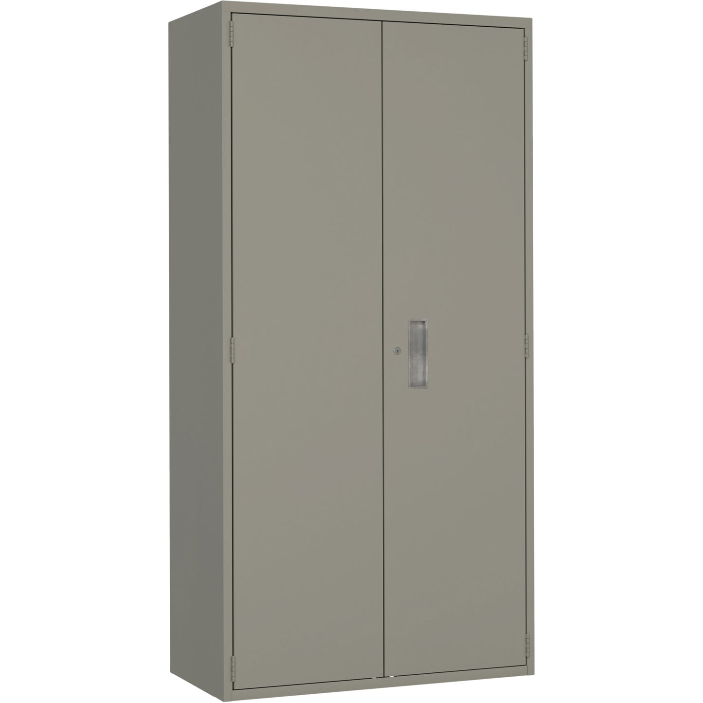 Combination Storage Cabinet, Steel, 6 Shelves, 72" H x 36" W x 18" D, Grey