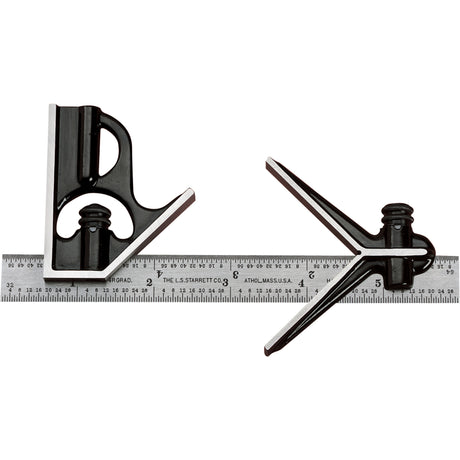 Junior Combination Squares, 6" L, Steel, Plain