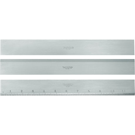 380 Series Steel Straight Edge, 12" L, 1-13/32" W, 11/64" Thickness