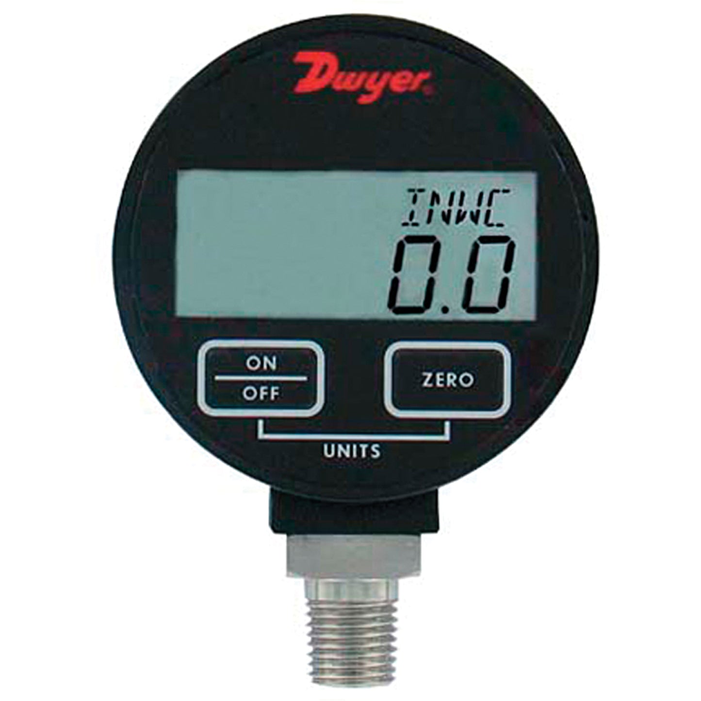 Pressure Gauge, 2-31/50" , 500 psi, Bottom Mount, Digital
