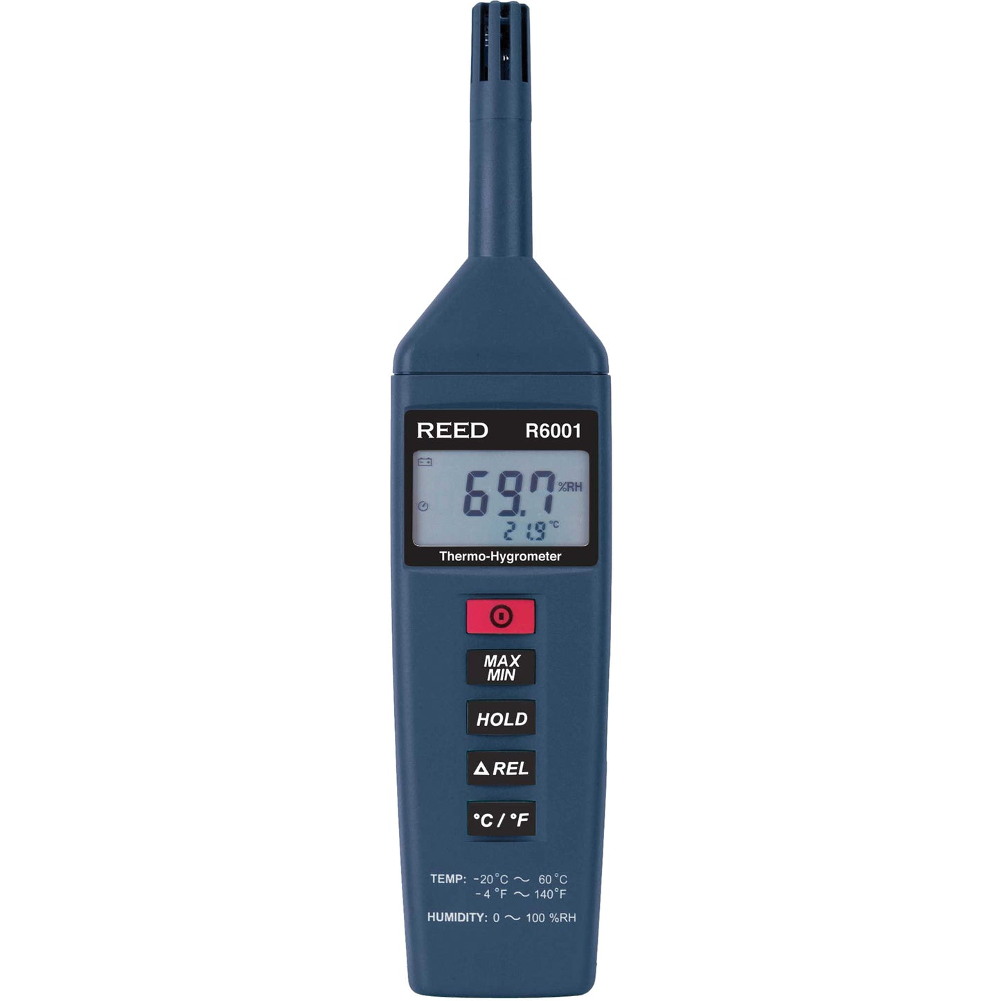 Thermo-Hygrometer, 0% - 100% RH, -4° - 140° F ( -20° - 60°C )