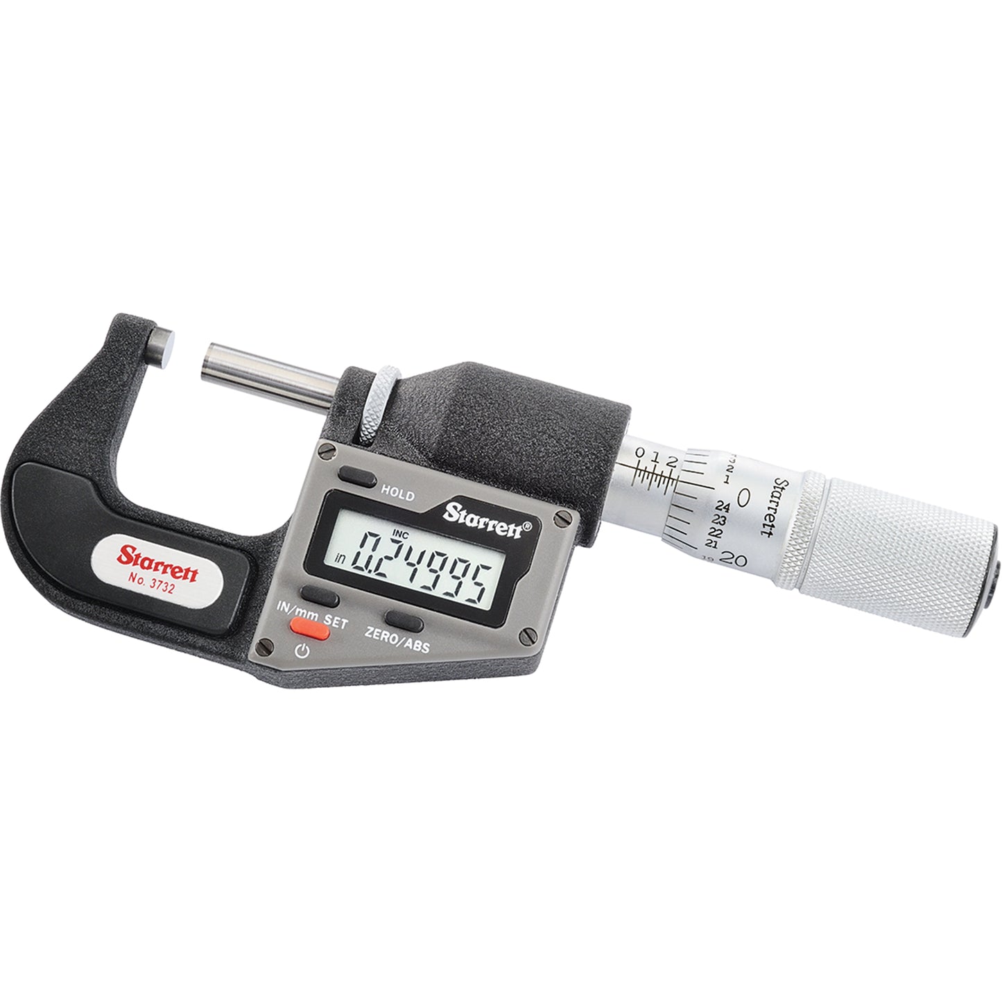 Electronic Micrometers (w/o Output) - NO. 3732 Series, 3" - 4" ( 76 mm - 101 mm) Range, 0.00005" (0.00127 mm) Resolution