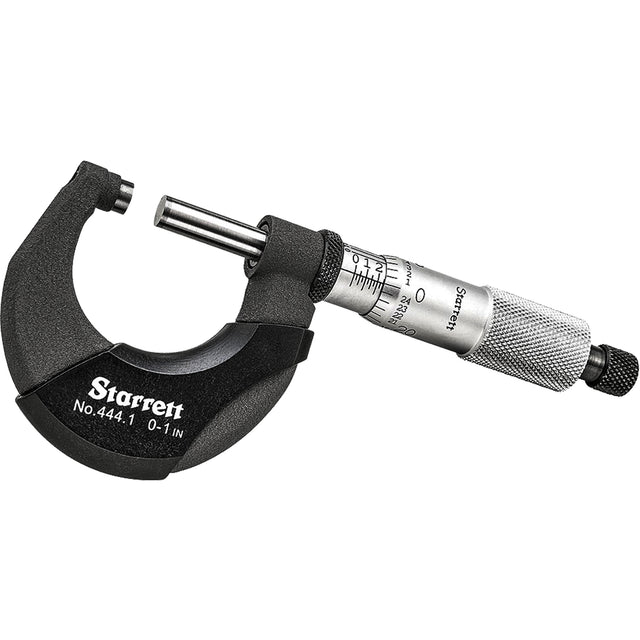 Outside Micrometer, With Ratchet Stop, 0" - 1"