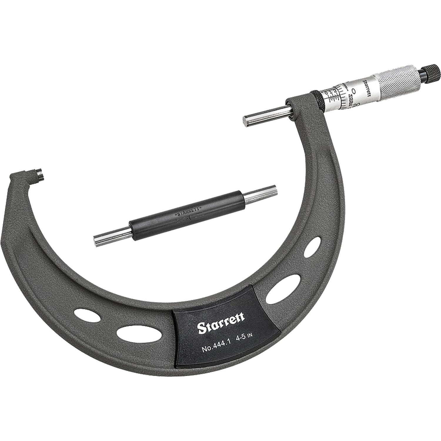 Outside Micrometer, With Ratchet Stop, 4" - 5"