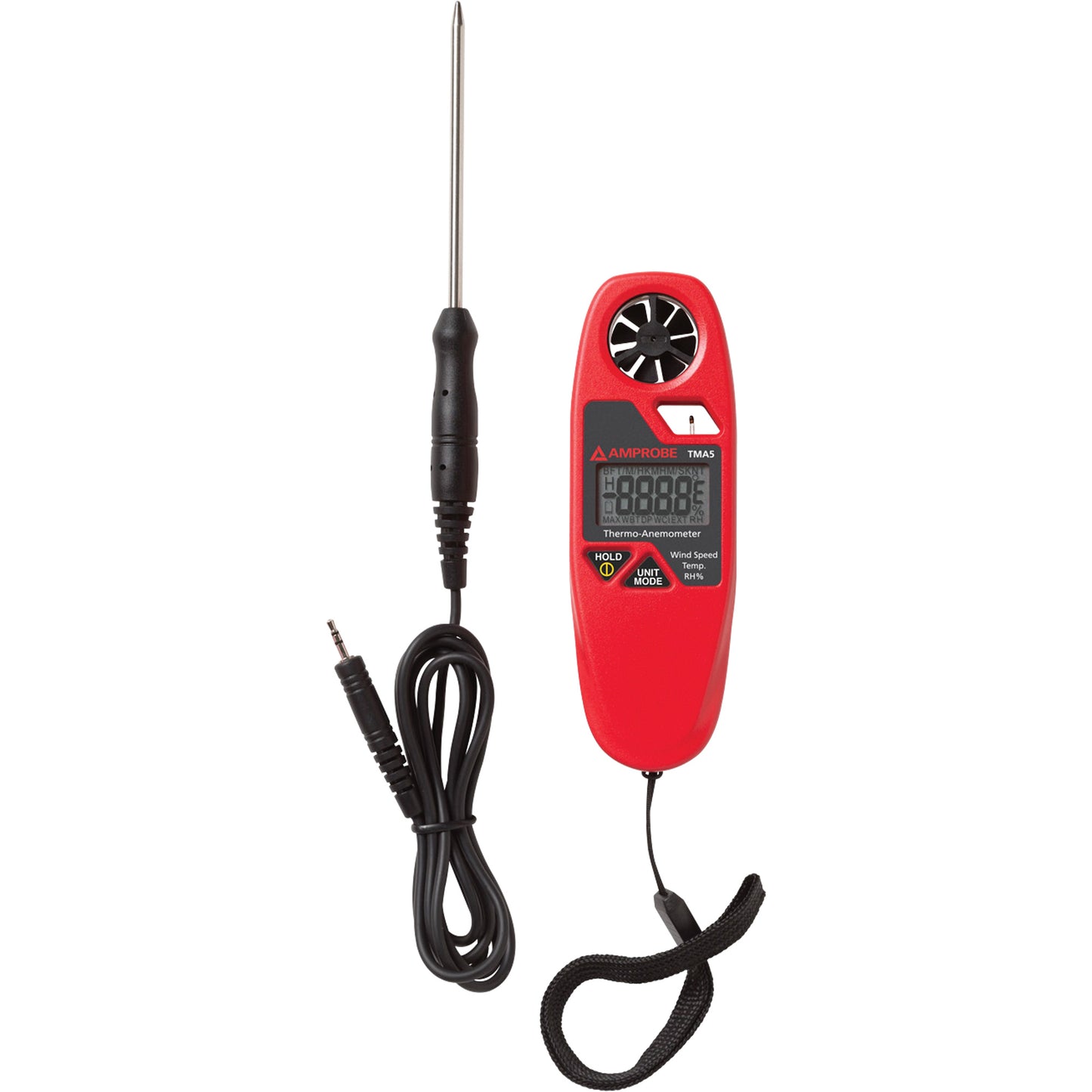 TMA5 Anemometer Thermometer, Not Data Logging, 0.4 - 25 m/sec Air Velocity Range