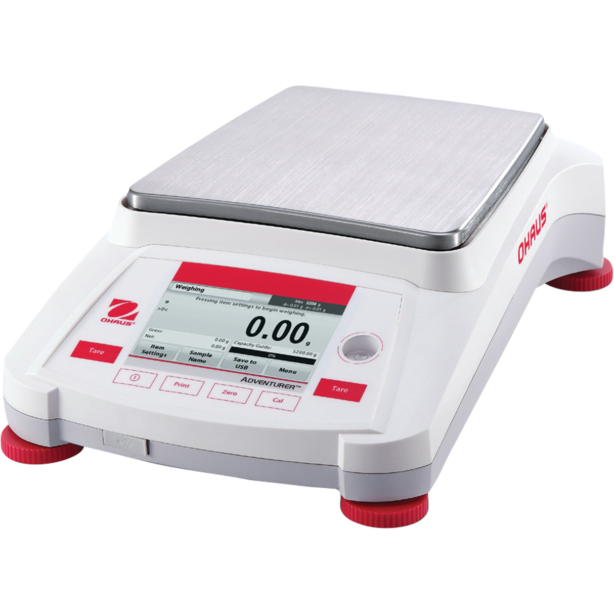 AX8201/E Adventurer® Electronic Balance with External Calibration , 8200 g Cap., 0.1 g Graduations