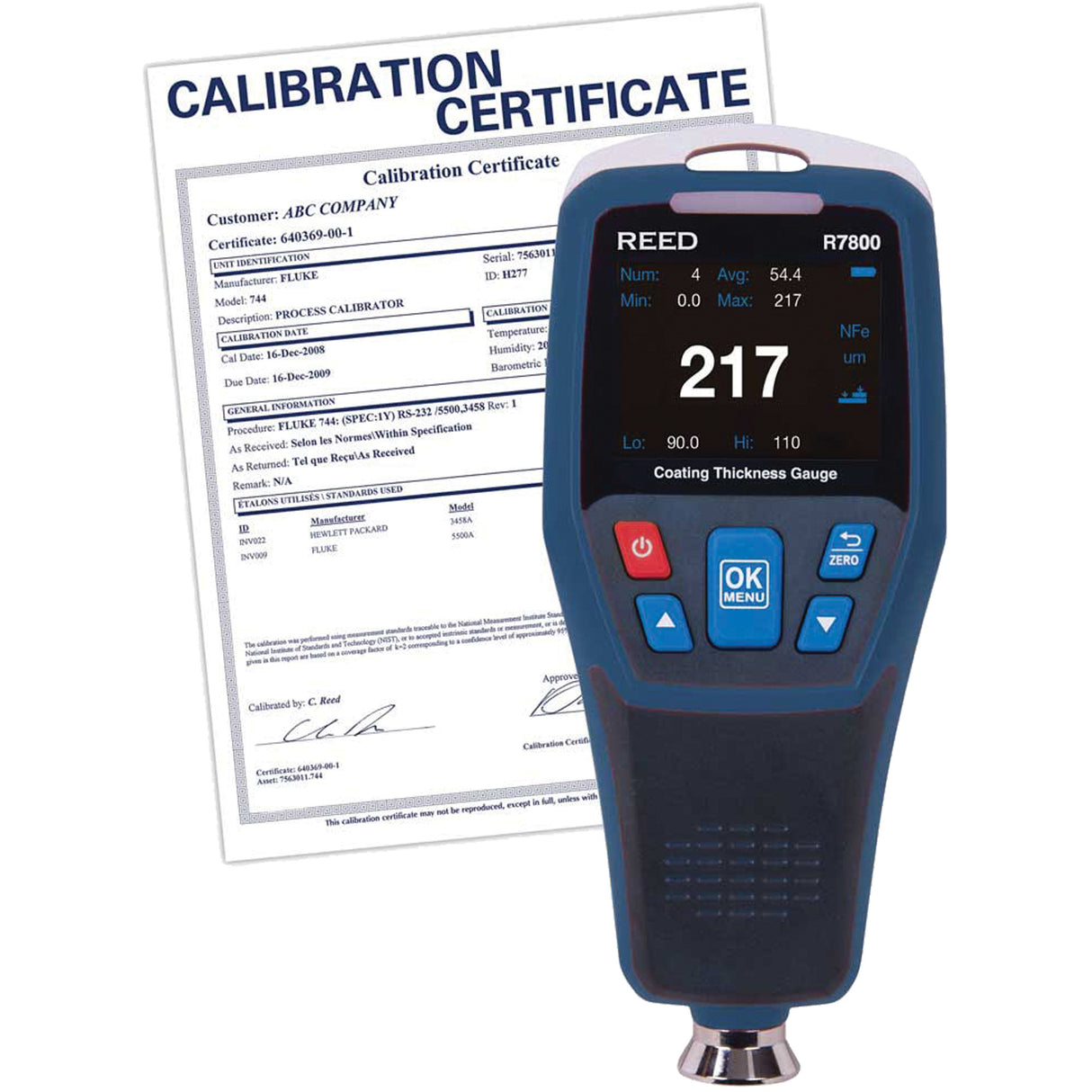 Coating Thickness Gauge with ISO Certificate