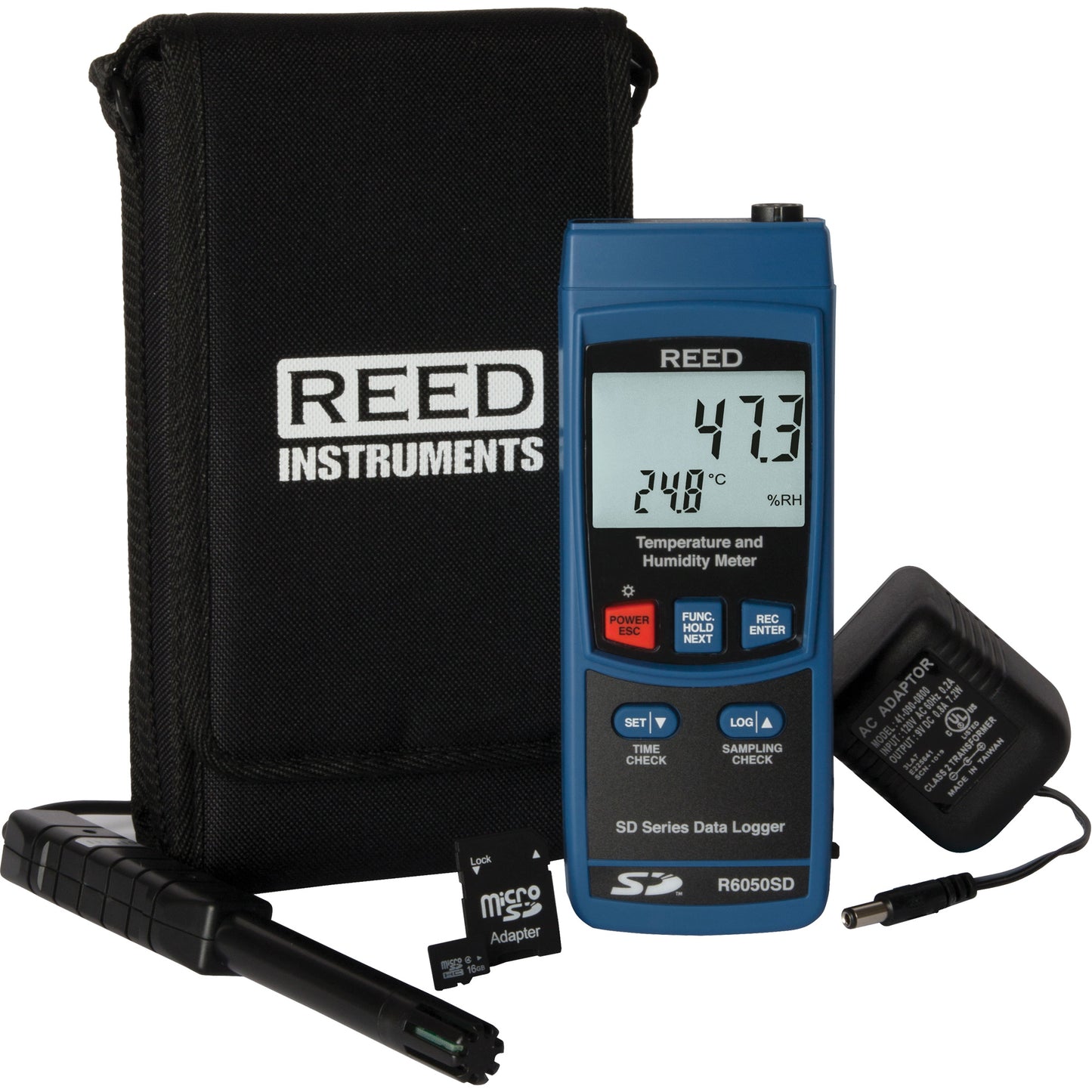 Thermo-Hygrometer Kit, 5% - 95% RH, 32°- 122° F ( 0° - 50° C )