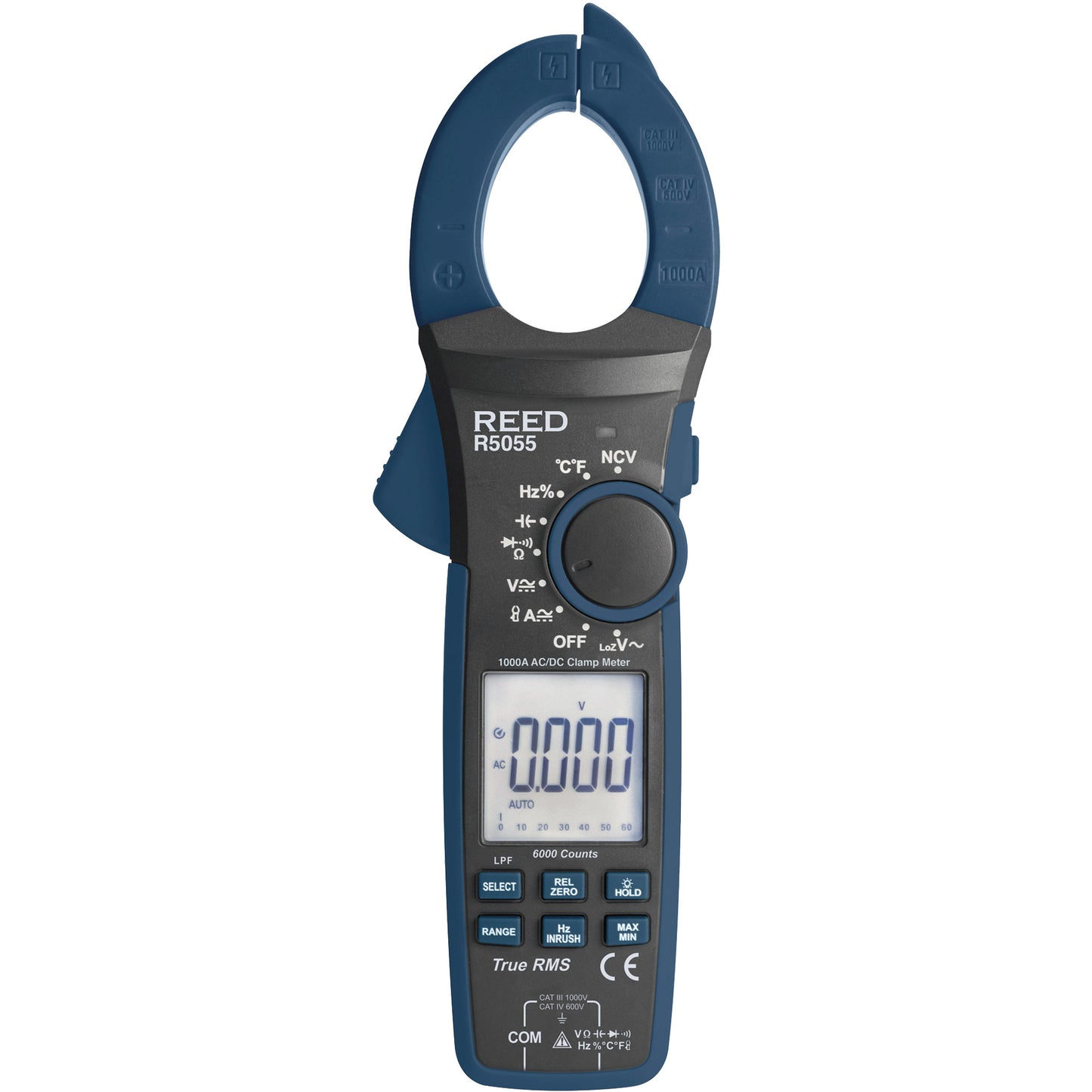 True RMS Digital Clamp Meter with ISO Certificate, AC/DC Voltage, AC/DC Current