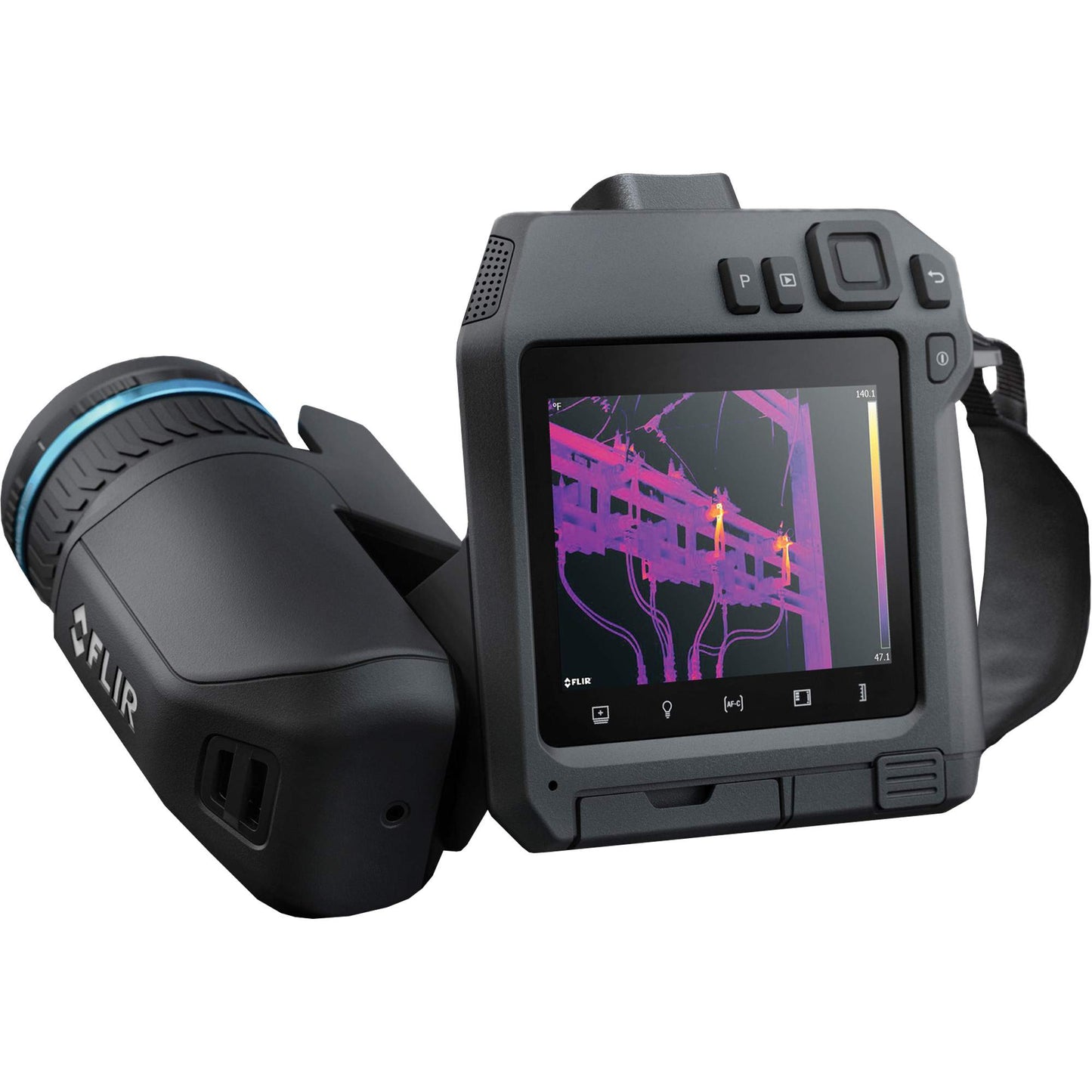 T840 High-Performance Thermal Camera with Viewfinder, 14° & 42° Lens, 464 x 348 pixels, -20° - 1500°C (-4° - 2732°F), 30 mK