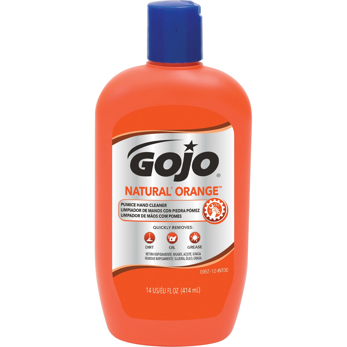Natural Orange™ Hand Cleaner, Pumice, 414 ml, Bottle, Citrus/Orange
