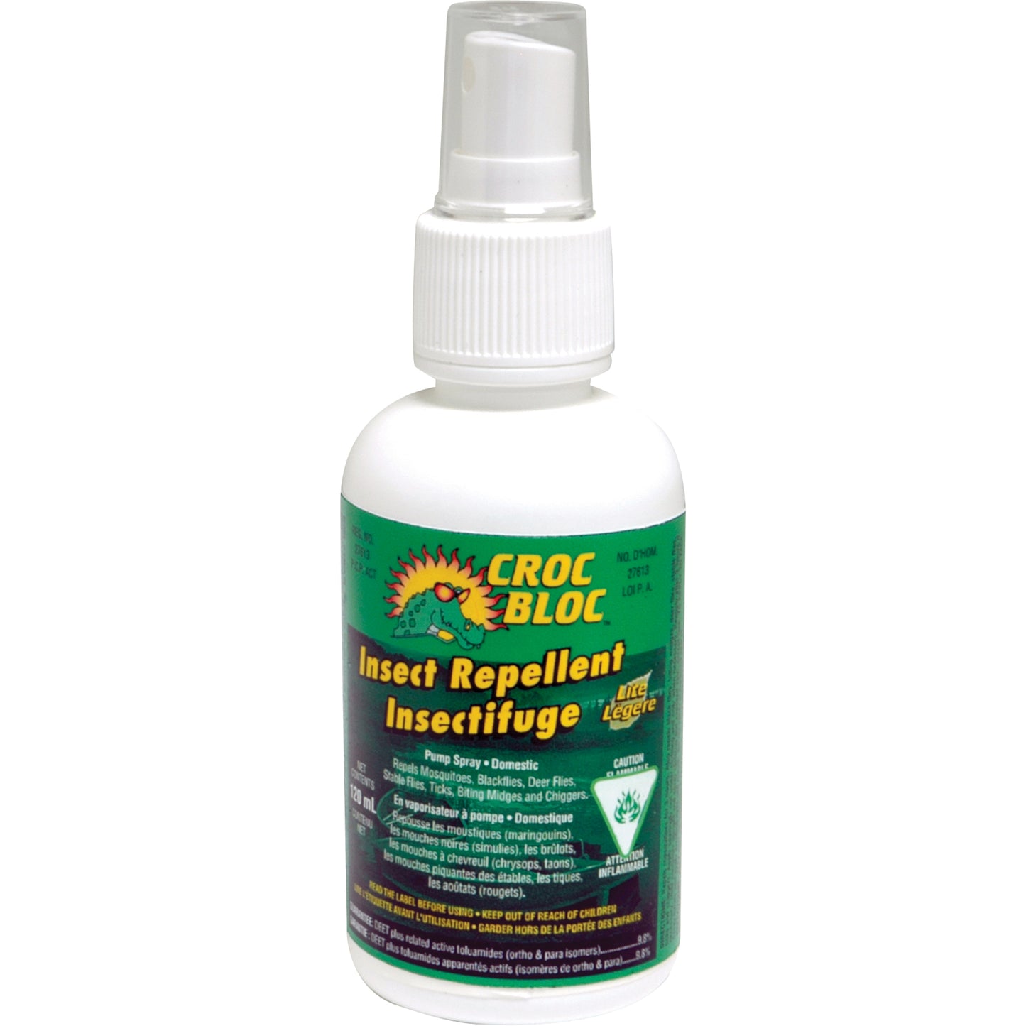 Croc Bloc Insect Repellent , 10% DEET, Spray, 120 ml
