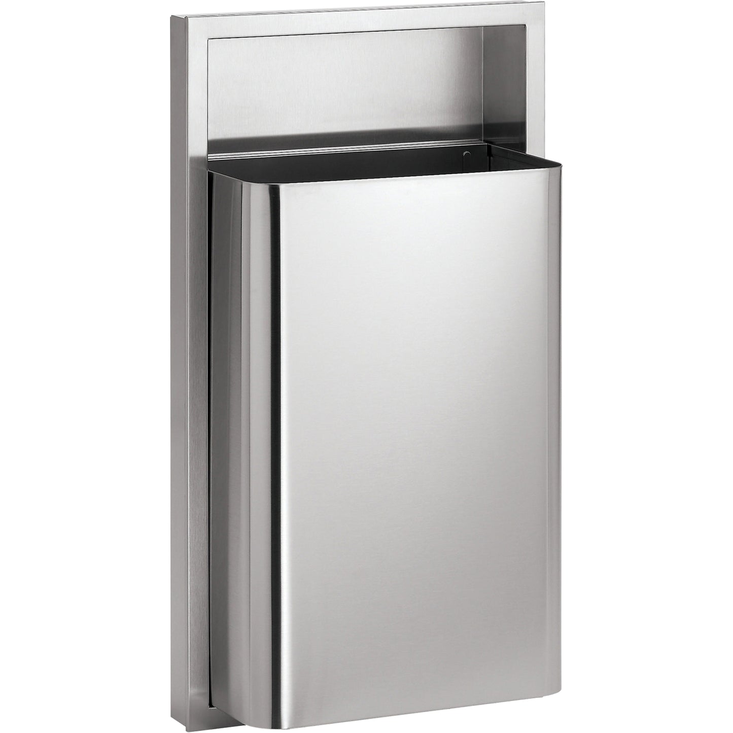 Waste Receptacles, Stainless Steel, 12 US gal.
